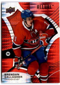 2021-22 Upper Deck Allure Red Rainbow #7 BRENDAN GALLAGHER  Montreal Canadiens 