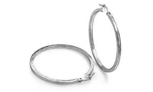 Cerchio in argento sterling taglio diamante con serratura francese di Paolo Foretelini - Foto 1 di 2