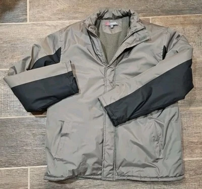 Mens Kenpo size L green & black,zip winter coat,fleece lined - Image 1 of 4