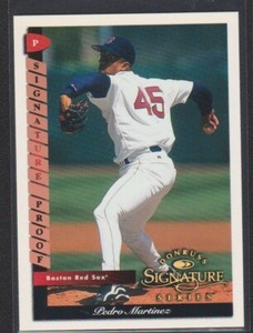 1998 DONRUSS SIGNATURE PROOF GOLD PARALLEL #56 PEDRO MARTINEZ RED SOX SP 1/150
