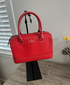 NWT Kate Spade New York Kaleigh Wellesley Red Leather Tote Bag Satchel Purse - Picture 1 of 9