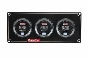 Digital Gauge Panel Kit - Oil Pressure, Water Temp, Fuel Pressure - Black Face - Picture 1 of 1