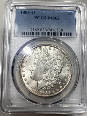 1885-O $1 PCGS MS-62 Morgan Silver Dollar Cover