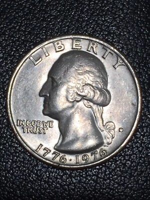 Bicentennial Washington quarter 1776-1976 D Mintmark - Image 1 of 2