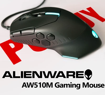 Dell Alienware AW510M Wired RGB High Performance Optical Gaming Mouse 16000 DPI - Image 1 of 4