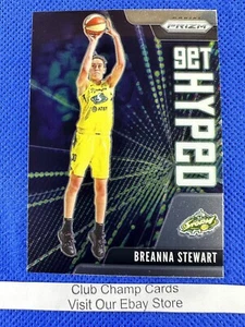 2021 #1 Breanna Stewart WNBA Panini Prizm Get Hyped Base Insert Storm - Picture 1 of 2