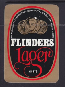 BEER LABELS: FLINDERS LAGER 740ml - Foto 1 di 1