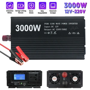 Spannungswandler 3000W 1000W 12V Reiner Sinus Wechselrichter Inverter Converter - Bild 1 von 10