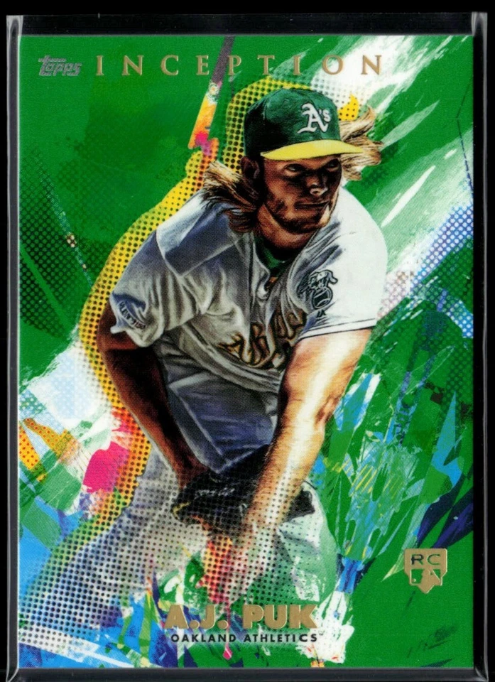 2020 Topps Inception Green #16 A.J. Puk RC - Image 1 of 2