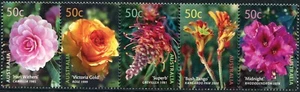 2003 Australia Blooms Cultivars Strip Of 5 Stamps Mint Never Hinged - Bild 1 von 1