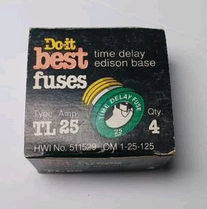 Buss TL-25PK4 Box of 4 25amp Edison Base Plug Fuse - Picture 1 of 1