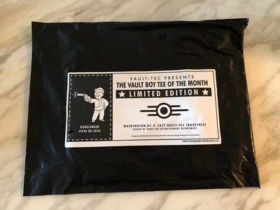 Fallout Vault Boy of the Month T Shirt Gunslinger Men's Size Large NIB - Image 1 of 3