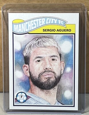 2019 TOPPS LIVING #41 SERGIO AGUERO MANCHESTER CITY FC UEFA Champions League UCL - Image 1 of 2