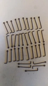 HO Stanchions for Hand Rails, 5/8 inch, Steel, Flat BLACK, 35 Piece LOT US only - Bild 1 von 1