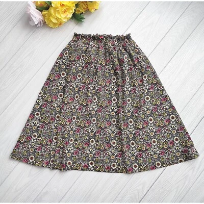 Falda de malla floral vintage Y2k malla grunge suave midi cintura elástica Anne Klein M L Foto 1 de 4