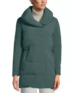 LANDS' END PM(10-12) Quilted Stretch Down Wrap Coat NWT $200 - Picture 1 of 6