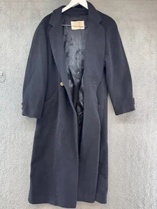 Pendleton Damengröße 8 schwarz Wolle Knopfleiste Trenchcoat gebraucht, in einwandfreiem Zustand - Bild 1 von 10