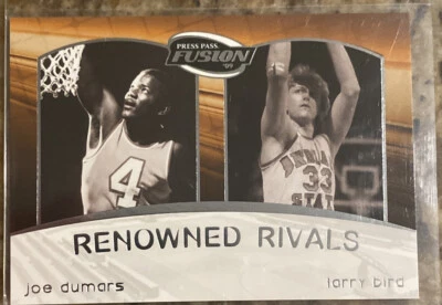 Press Pass Fusion 2009 renombrado rivals Larry Bird/Joe Dumars #RR-9 Foto 1 de 2