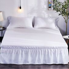 Home Hotel Bedroom Protective Bedding Removable Elastic Bed Ruffles Bed Skirt