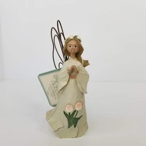 Angel Accents by Roman Inc Vintage 2002 April Tulips Wire Wing Figurine - Picture 1 of 13