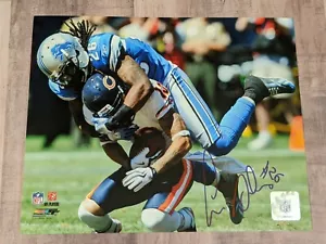 Louis Delmas Signed 8x10 Photo File COA Detroit Lions Miami Dolphins A - Picture 1 of 1