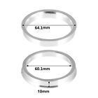 4pcs Aluminum 64.1 to 60.1 mm Wheel Hub Centric Rings for Rims Centre Bore Rings
