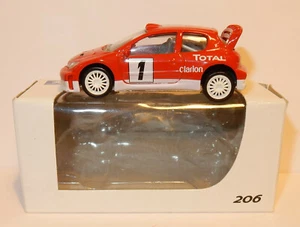 NOREV 3 Inches 1/54 Peugeot 206 WRC #1 Clarion Total Rally 300 HP 220 KM/H Box2 - Picture 1 of 8