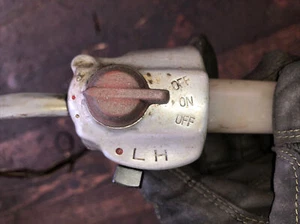 honda 1971 sl 100 part out original throttle on/off switch dimmer w wires xl 125 - Picture 1 of 11