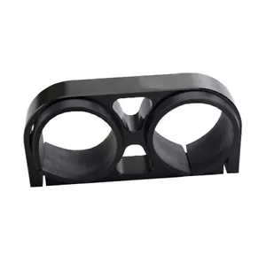 Leichte Aluminium Doppel Kraftstoffpumpe/Filter Halterung Halterung ID 60mm - schwarz - Bild 1 von 3