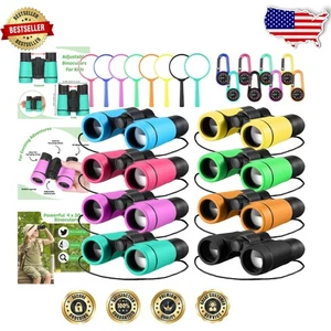 8-Pack Kid's Shockproof Compass & Magnifying Glass Set for Outdoor Adventures - Picture 1 of 9