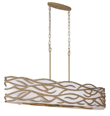 Lámpara de araña lineal Minka Lavery 3717 Branch Reality 10 luces 60"W - texturizada Foto 1 de 4