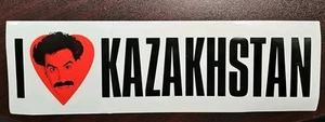 I LOVE KAZAKHSTAN Bumper Sticker Official Movie Promo Sticker BORAT 2005 - Picture 1 of 2