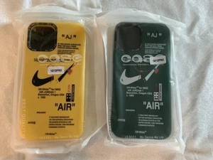 Neu 2er Set iPhone 12/12 PRO NIKE AIR Hülle Grün Gelb - Bild 1 von 2