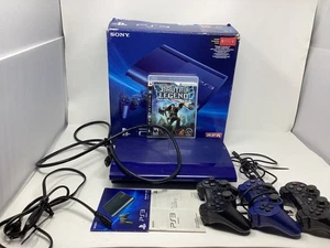 Sony Playstation 3 Super Slim Azul 250GB CECH-4201B con caja, juego, cables+más - Imagen 1 de 24