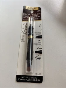 L'Oréal Brow Stylist Kabuki Blender Brow Crayon and Blender 313 Brunette 1.5g - Picture 1 of 2