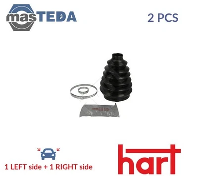 451 709 CV JOINT BOOT KIT PAIR FRONT RIGHT LEFT WHEEL SIDE HART 2PCS NEW - Image 1 of 4