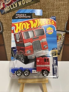 2025 Hot Wheels Optimus Prime Transformers 104/250 HW Screen Time 6/10 Mattel - Picture 1 of 12