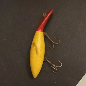 Vintage Rush Tango Wooden Fishing Lure 5 1/4 “ 2 Hook ! Go For The Big Fish ! - Picture 1 of 4