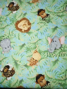Jungle Babies Patty Reed Designs Fabric Traditions 22” X 52” - Picture 1 of 2
