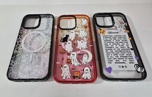3 CASETiFY Halloween Ghost Cats Positive Vibes Phone Case IPhone 15 Pro Max 2037 - Picture 1 of 7