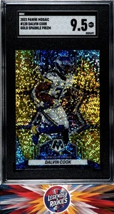 2022 Panini Mosaic 128 Dalvin Cook Gold Sparkle SGC 9.5 - Picture 1 of 2