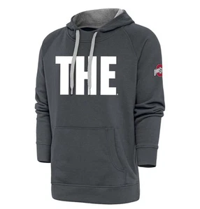 Ohio State Buckeyes Antigua THE Ohio State Victory Pullover Hoodie - Charcoal M - Picture 1 of 10