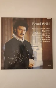 Schallplatte Arien aus Don Carlos, Rigoletto, usw. ..mit Autogramm Bernd Weikl - Bild 1 von 6