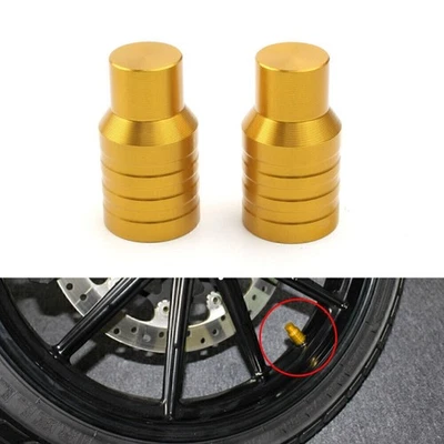 Car Motor Wheel Tire Tyre Valve Stem Air Dust Caps Cover Car Accessories Yellow - Image 1 of 4