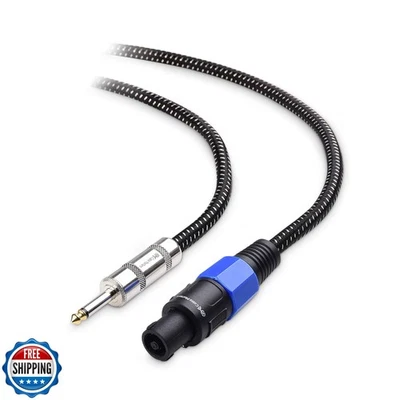 Cable Matters Premium Braided 12AWG 1/4 Inch TS to Speaker Cable 6 ft Compati - Image 1 of 4
