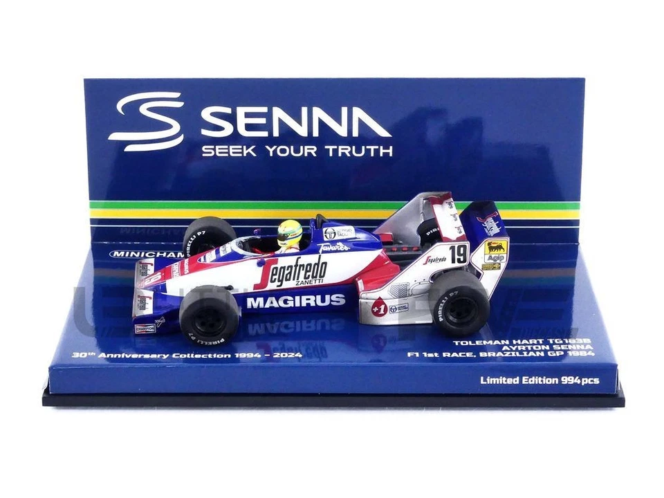 MINICHAMPS 1/43 - TOLEMAN - HART TG183B DIRTY VERSION - 2ND BRAZIL GP 1984 (A. S - Image 1 of 1