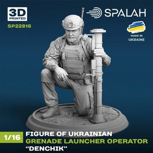 1:16 Ukrainian grenade launcher operator Denchik Scale Figure Model SP22816 - Picture 1 of 4