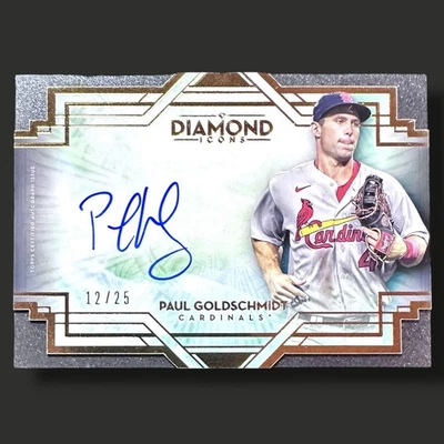 Topps Diamond Icons 2021 Paul Goldschmidt automático/25 #DIA-PG ~ Yankees Cardinals Foto 1 de 4