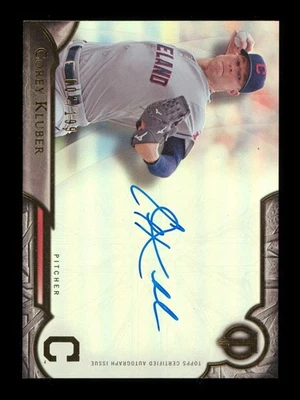 2016 Topps Tribute:#TA-CK Corey Kluber 签名 /199 NM-MT 或更好 — 第 1/2 张图片
