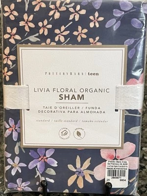 NUEVO Edredón Pottery Barn Teen Livia Floral Orgánico Estándar, Combina Foto 1 de 3